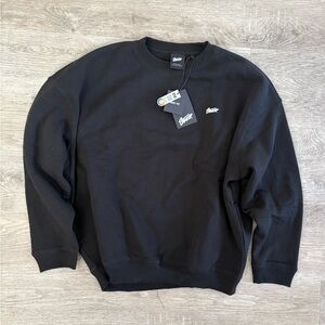 Pull&Bear STWD Black Crewneck Sweater Mens L - Boxy Fit New with tags!!